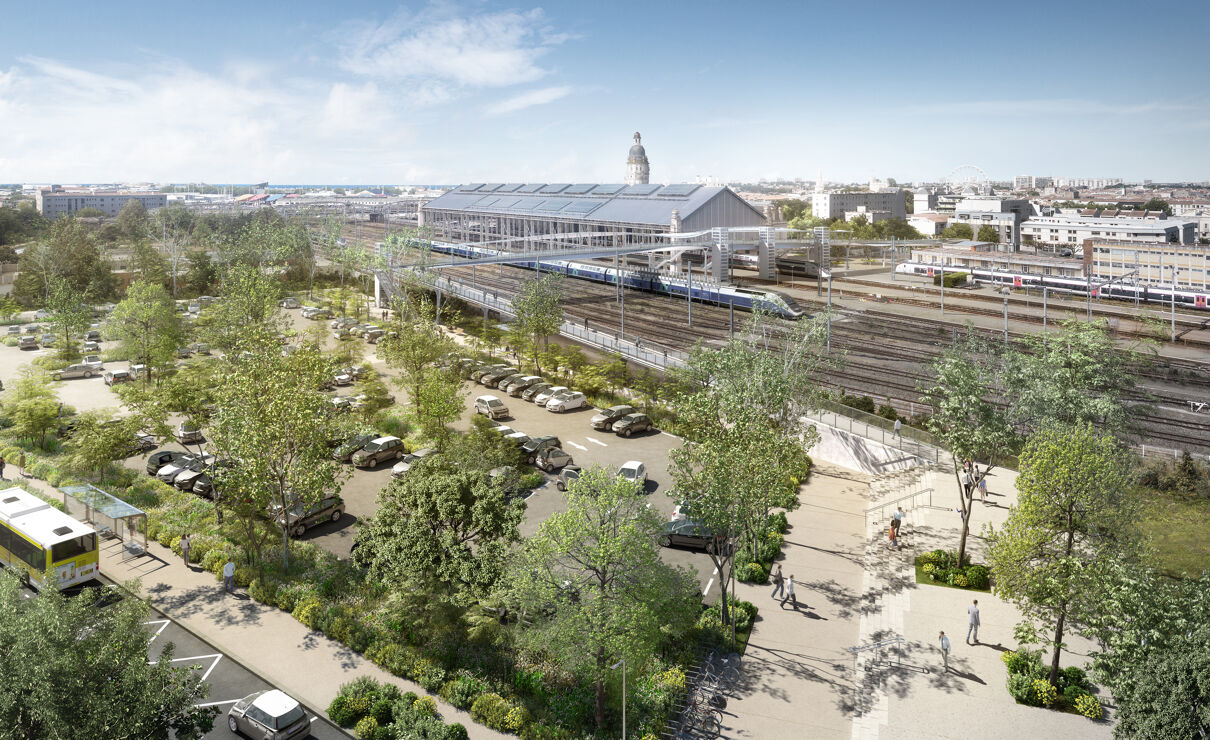 Visite du chantier de la gare de La Rochelle